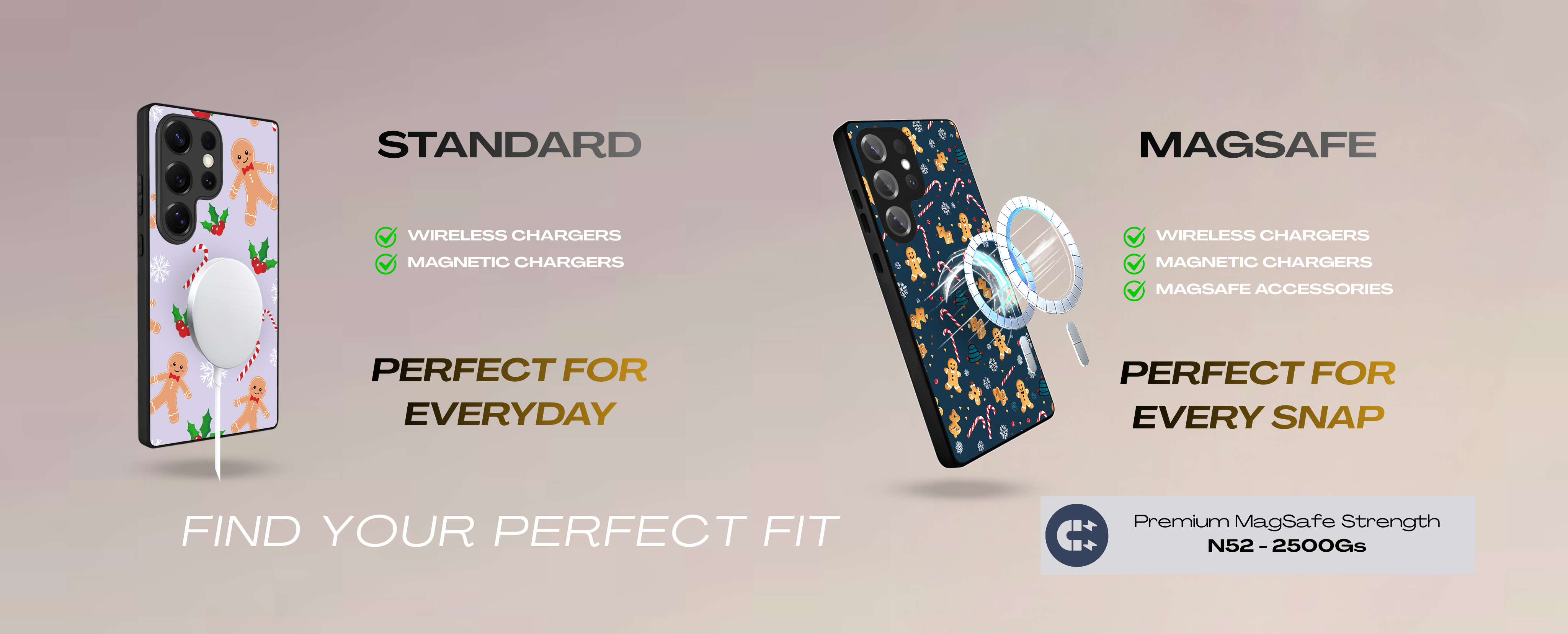 Amethyst Snowfall - Samsung Galaxy A35 Case - desktop banner 2